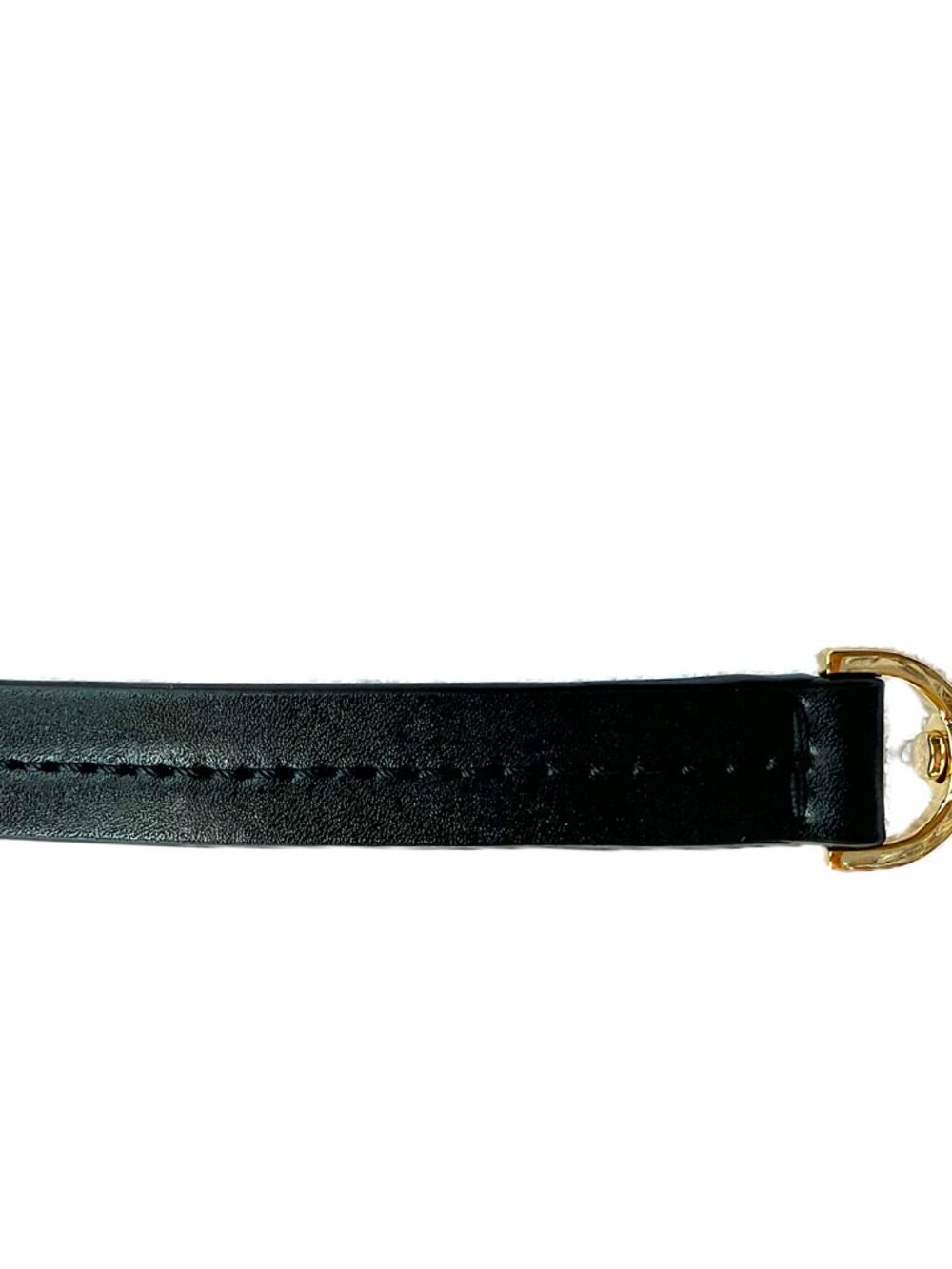 Michael Kors Jet Set Black Leather Crossbody Strap | Gold Hardware - Picture 11 of 11